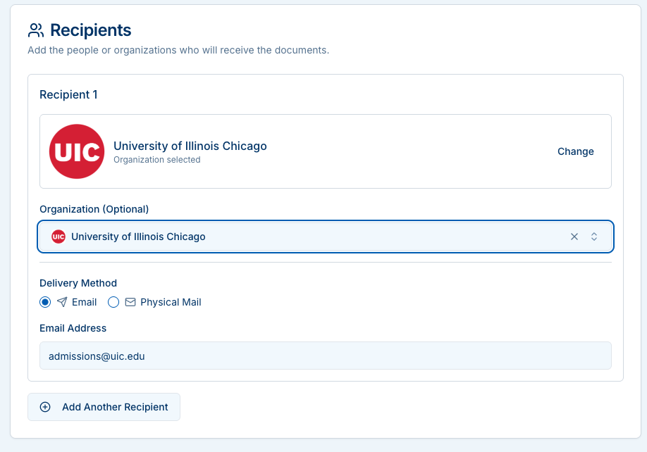 Recipient: University of Illinois Chicago