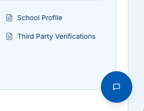 Floating Help button on the lower-right corner