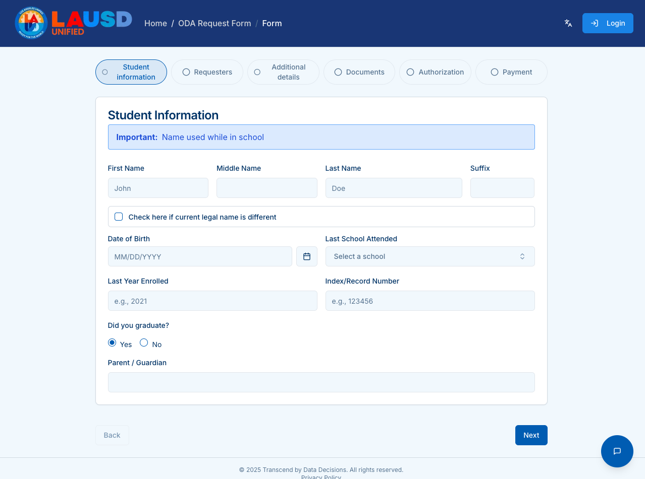 Student Information